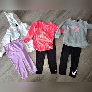 24 Month Nike Kids Clothing Set - Pink, Gray, and Purple
